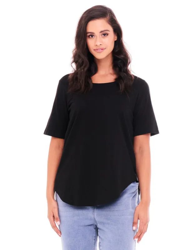 Ariana Tee - Black sold by White & Co