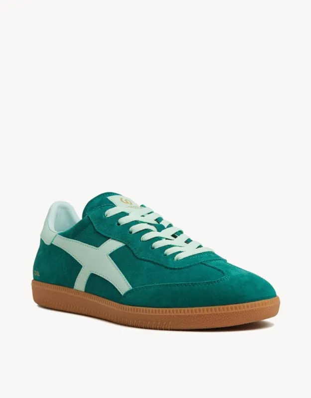 Crossroads Suede Sneakers - Green/Mint sold by White & Co