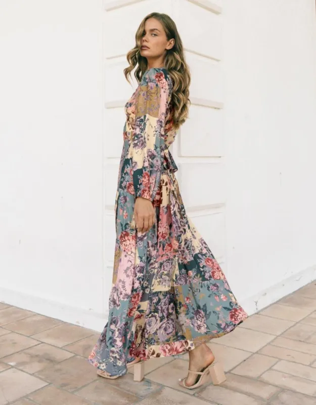 Clara Wrap Maxi Dress - Vintage Floral sold by White & Co