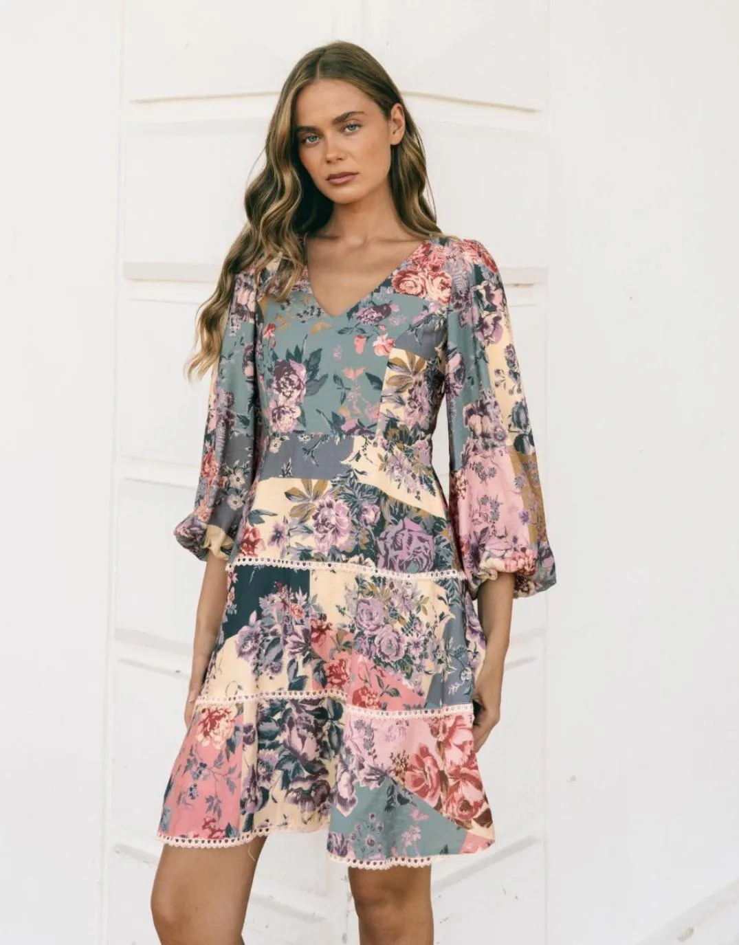 Ivy Mini Dress - Vintage Floral sold by White & Co