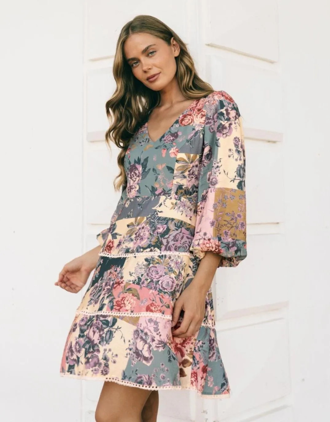 Ivy Mini Dress - Vintage Floral sold by White & Co product image thumbnail 5