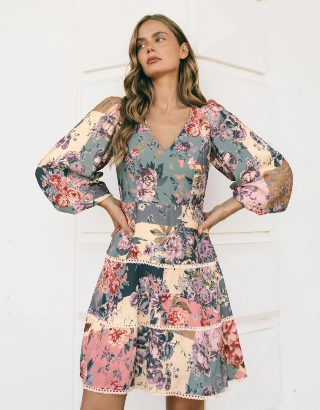 Ivy Mini Dress - Vintage Floral sold by White & Co product image thumbnail 4