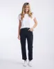 Noelle Straight Leg Jean - Black sold by White & Co