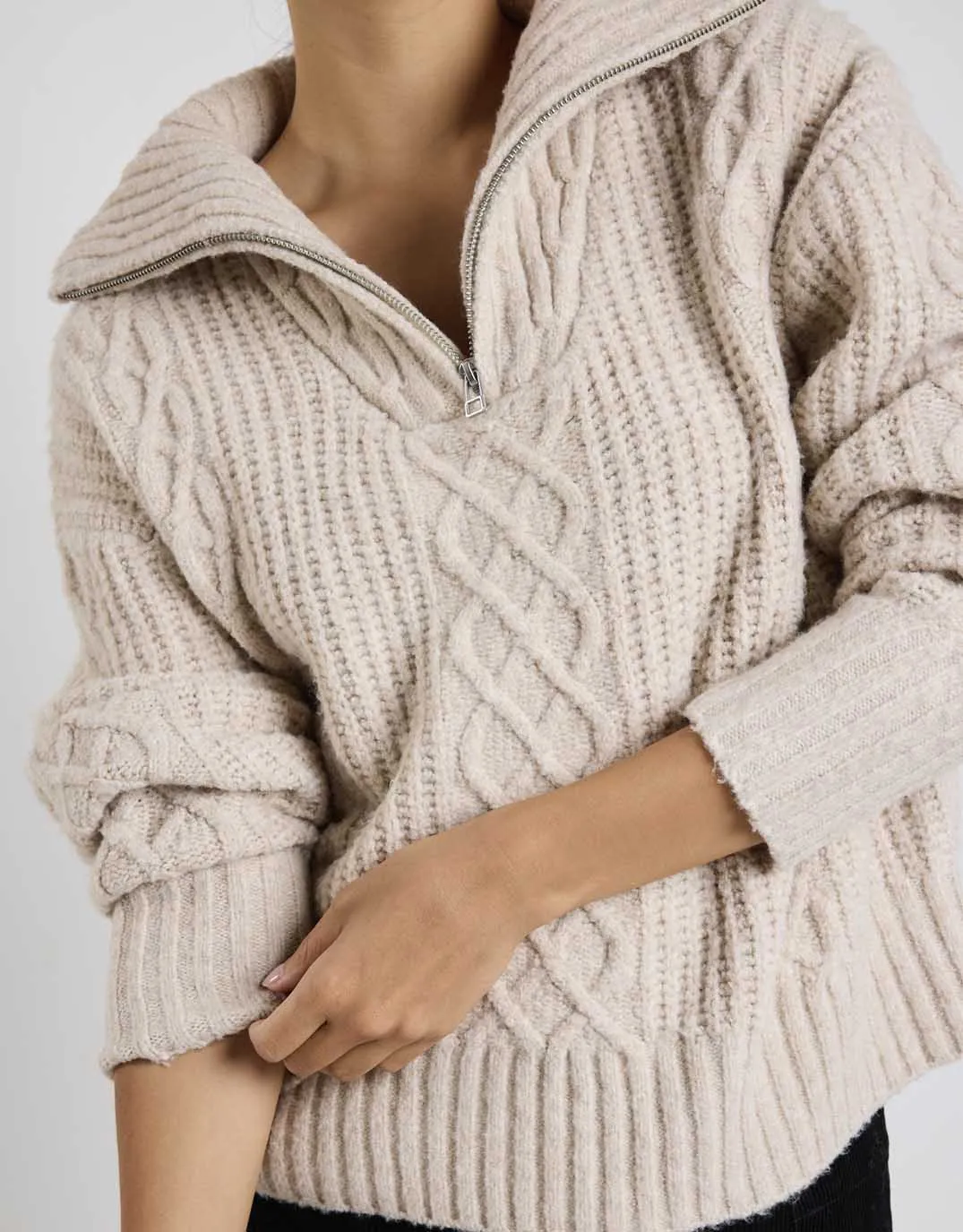 Axis Jumper - Oat Marle sold by White & Co product image thumbnail 3