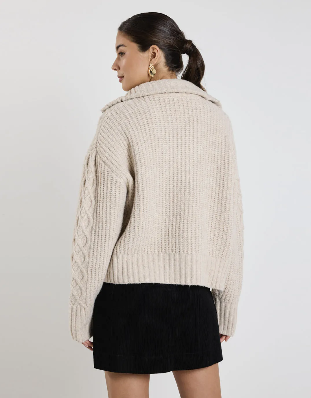 Axis Jumper - Oat Marle sold by White & Co product image thumbnail 4