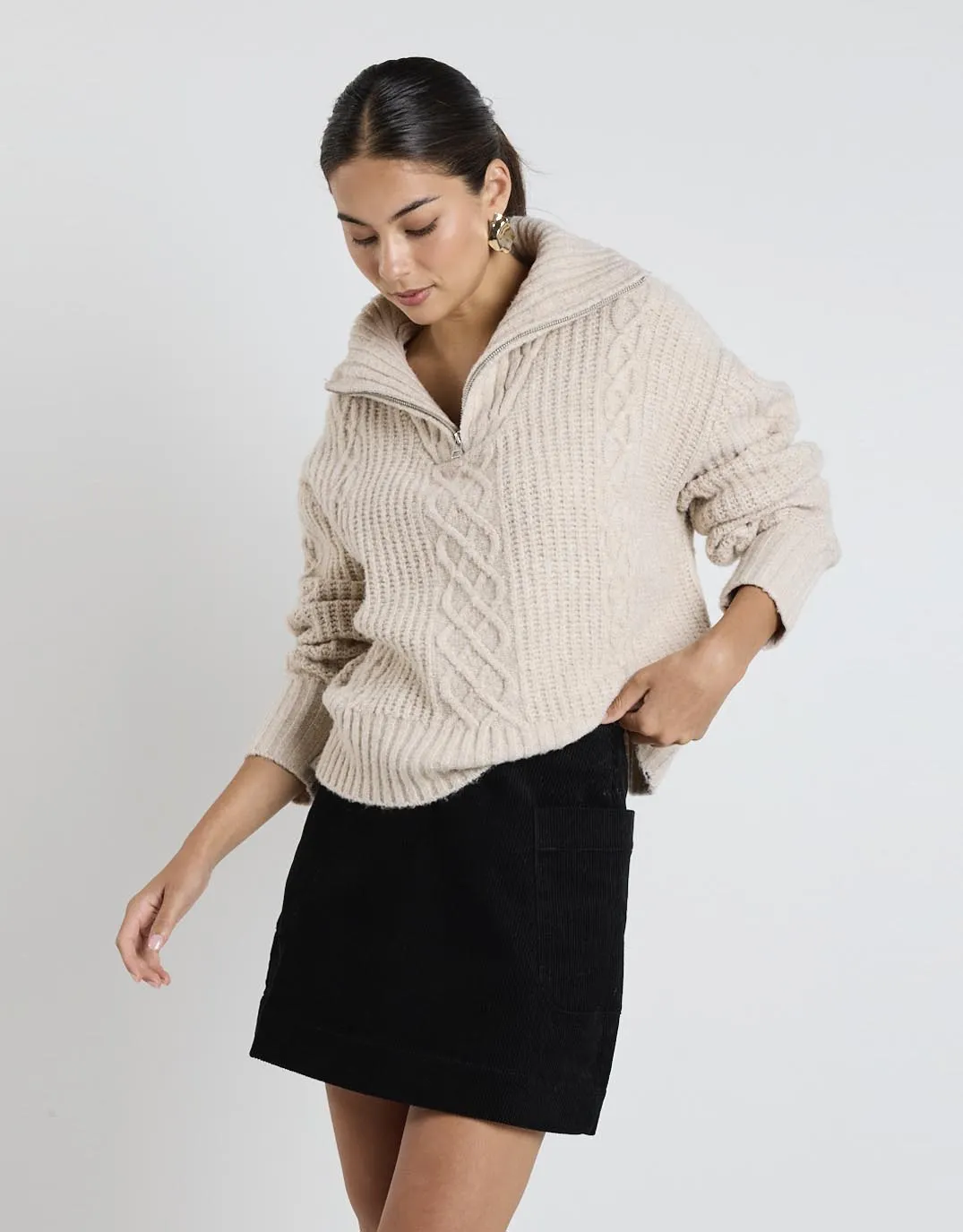 Axis Jumper - Oat Marle sold by White & Co product image thumbnail 2