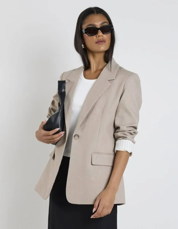 Dock Blazer - Taupe sold by White & Co