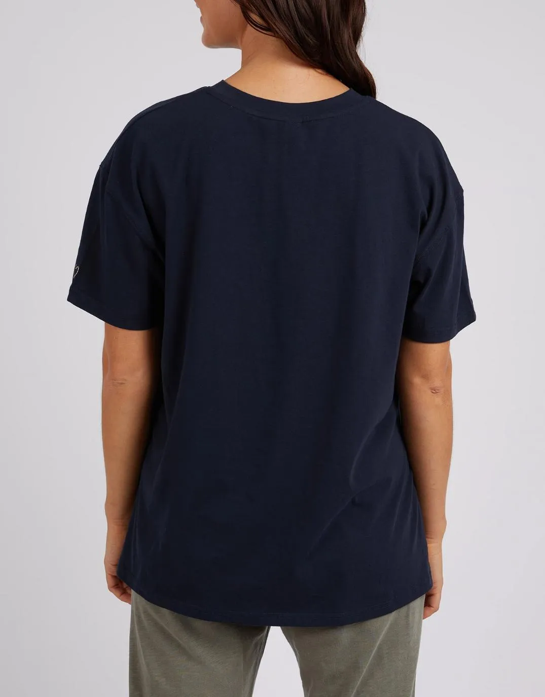 Long Split Short Sleeve Tee - Dark Sapphire sold by White & Co product image thumbnail 5