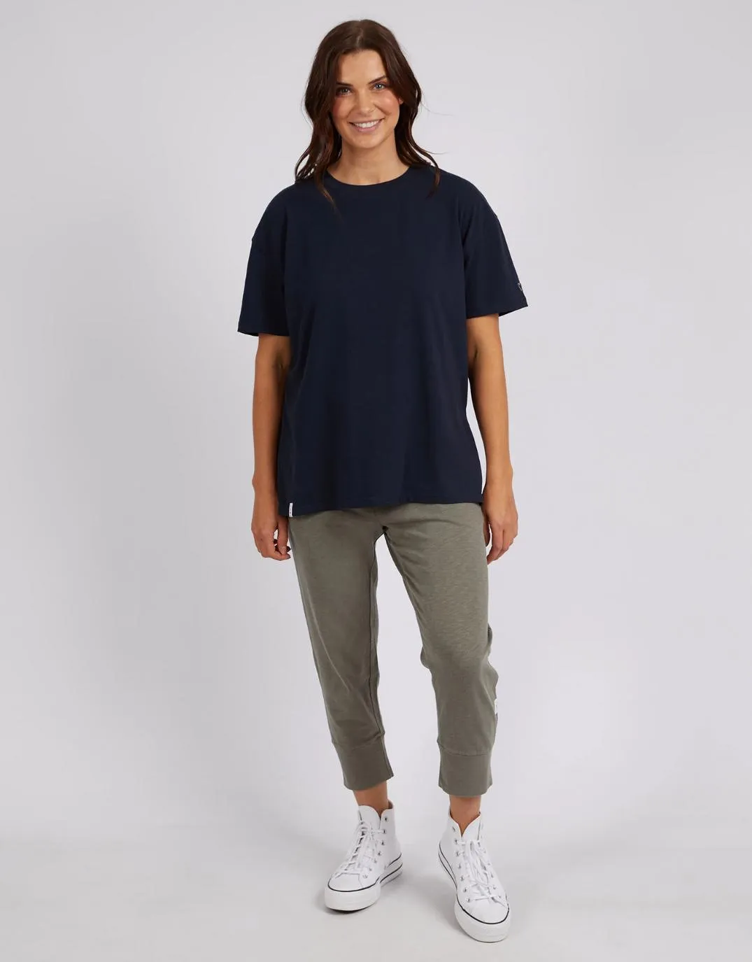 Long Split Short Sleeve Tee - Dark Sapphire sold by White & Co product image thumbnail 2