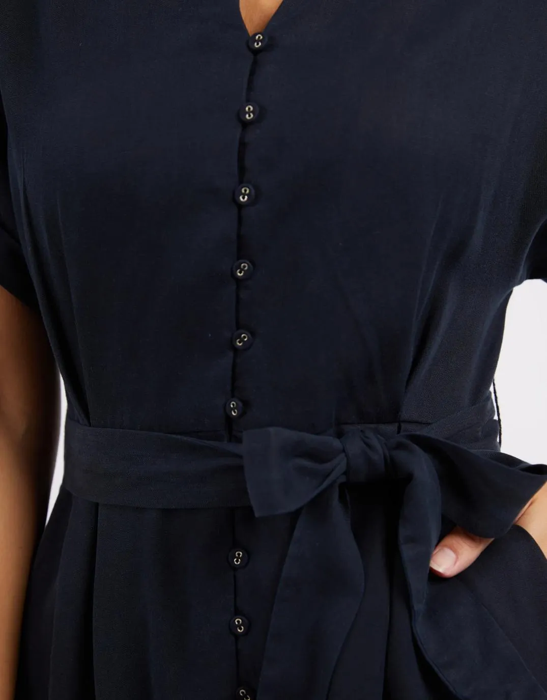 Lucia Dress - Washed Black sold by White & Co product image thumbnail 5