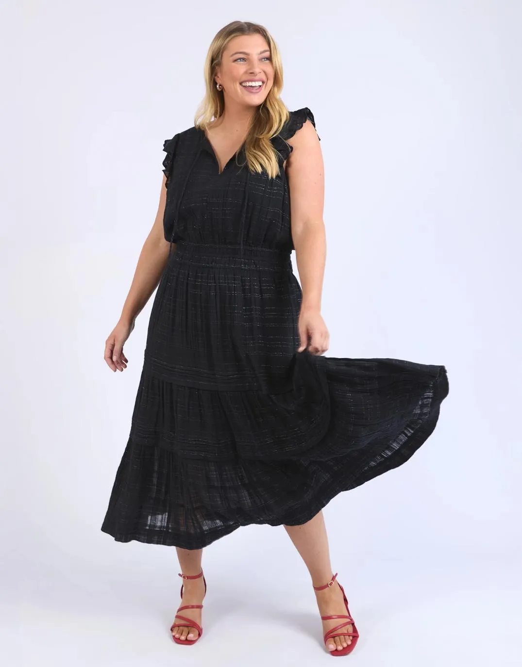 Isabella Dress - Black sold by White & Co product image thumbnail 2