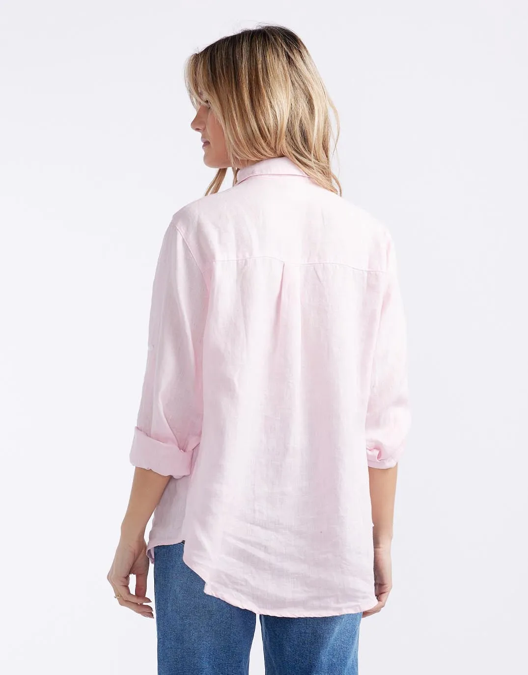 Tuscan Linen Shirt - Pink sold by White & Co product image thumbnail 4