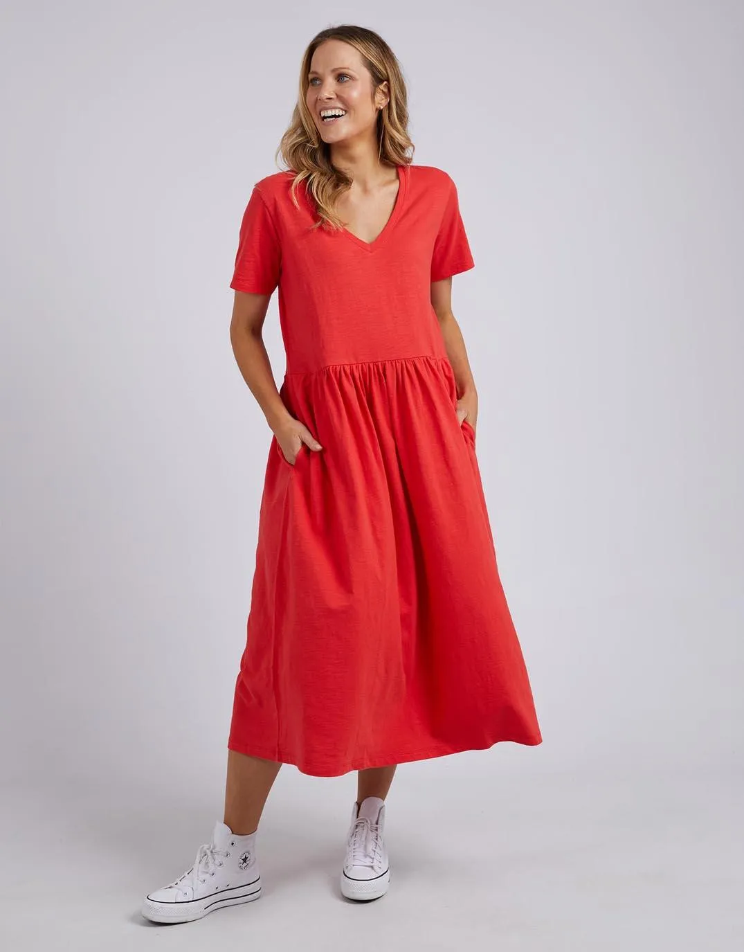 Mimi Midi Dress - Cherry sold by White & Co product image thumbnail 3