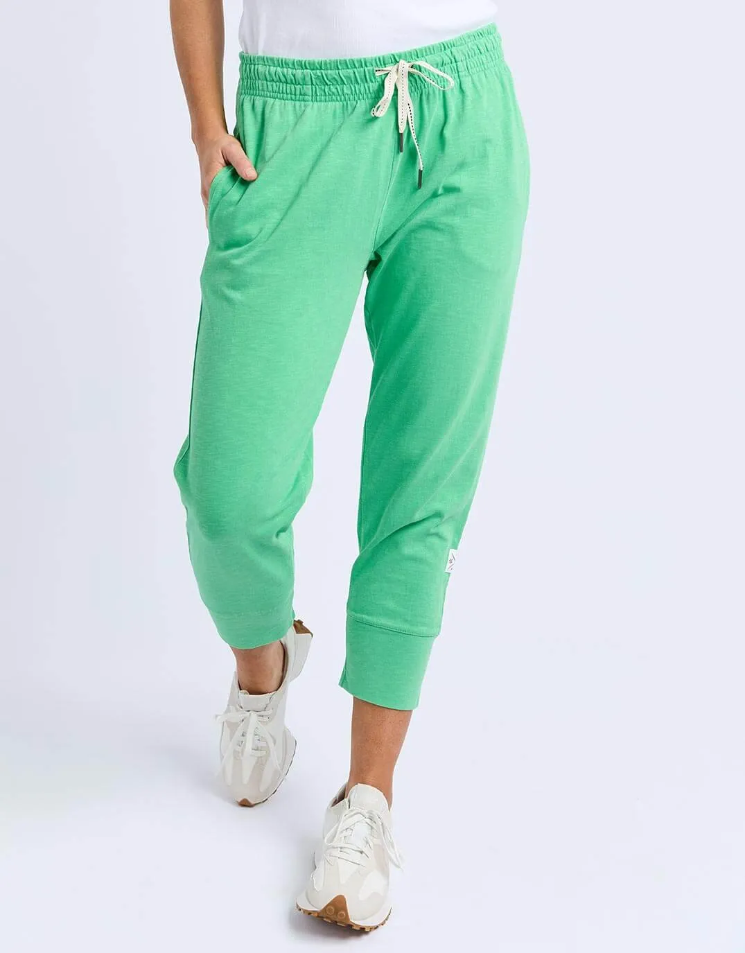 3/4 Brunch Pants - Spring Green sold by White & Co