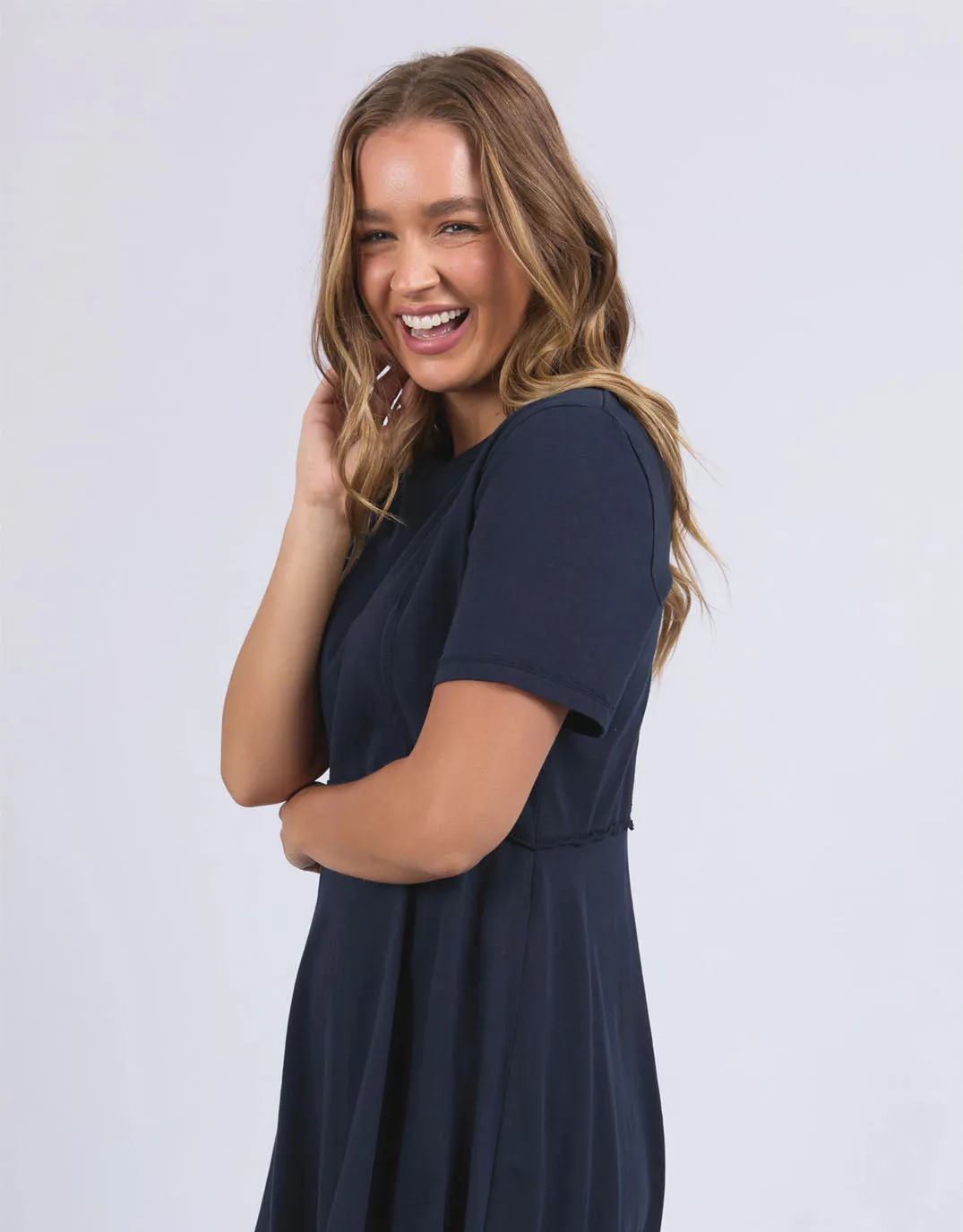Eva Dress - Navy sold by White & Co product image thumbnail 4