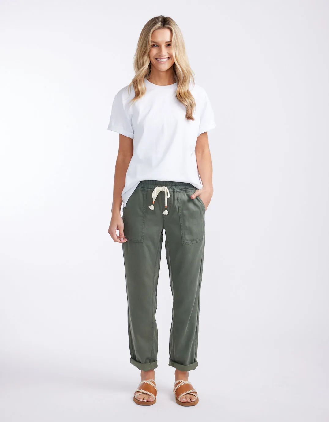 Beach Comber Pant - Khaki sold by White & Co product image thumbnail 4