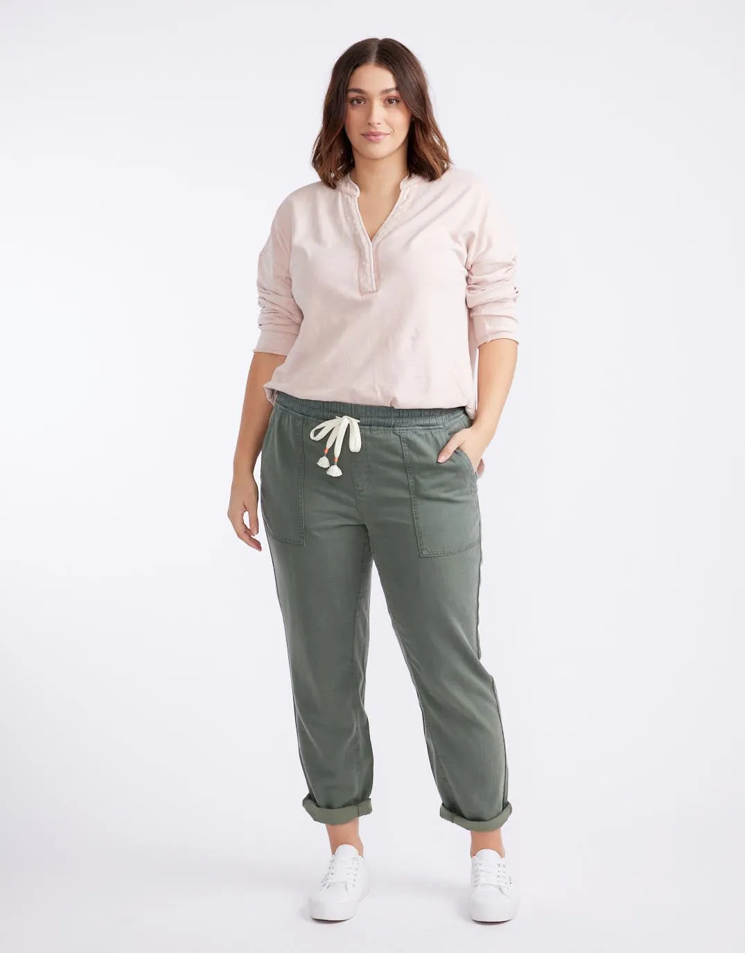 Beach Comber Pant - Khaki sold by White & Co product image thumbnail 2