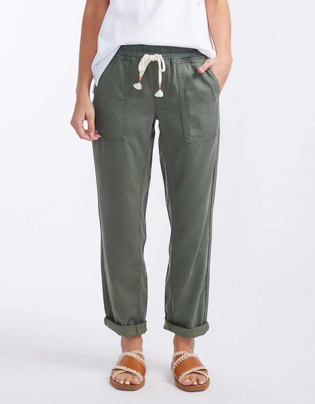 Beach Comber Pant - Khaki sold by White & Co
