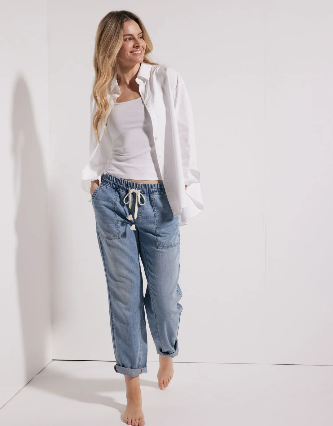 Beach Comber Pant - Mid Wash sold by White & Co product image thumbnail 2