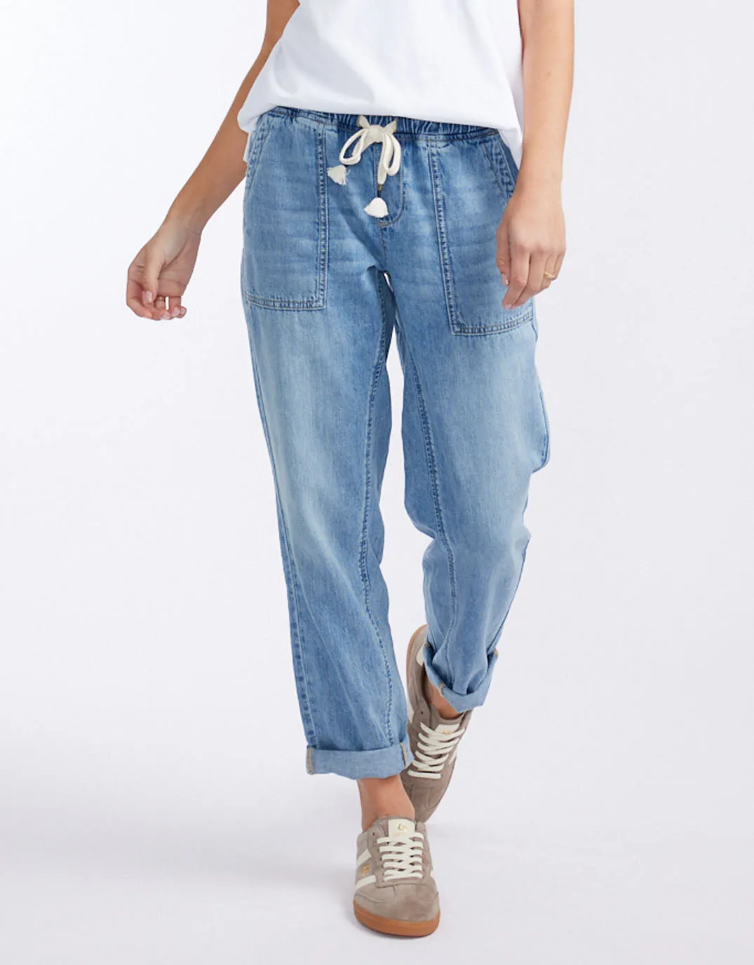 Beach Comber Pant - Mid Wash sold by White & Co