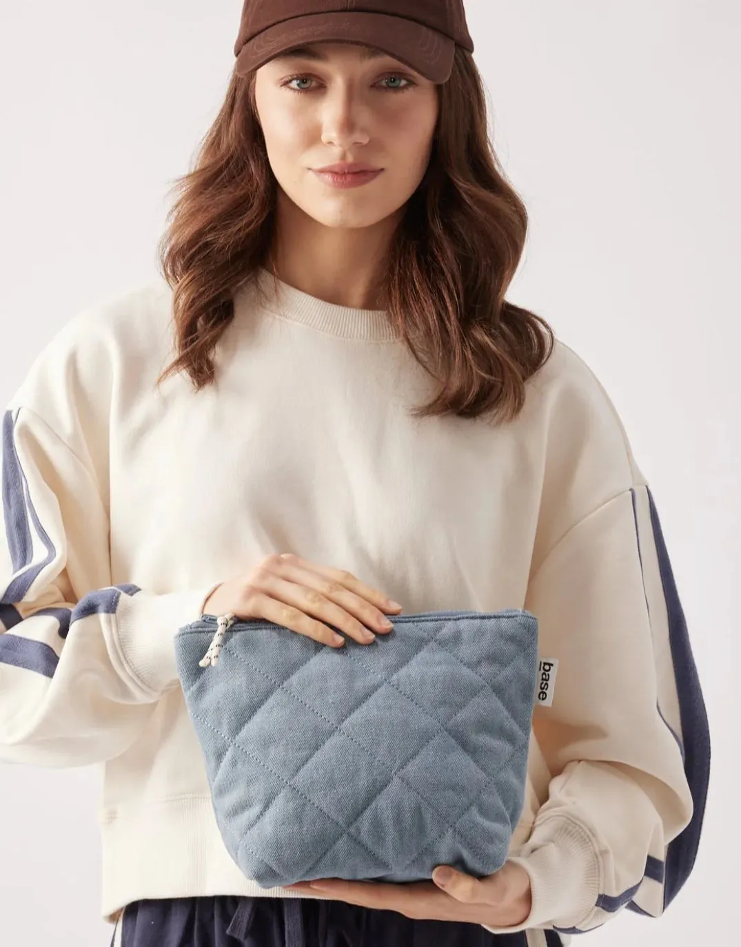 Cos Base Denim Pouch - Vintage Blue sold by White & Co