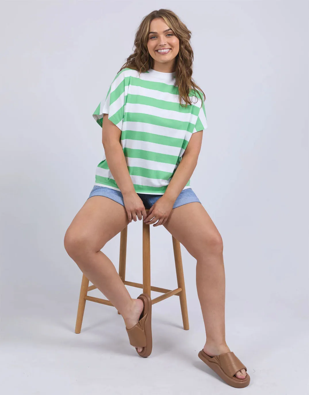 Poet Tee - Spring Green sold by White & Co product image thumbnail 2