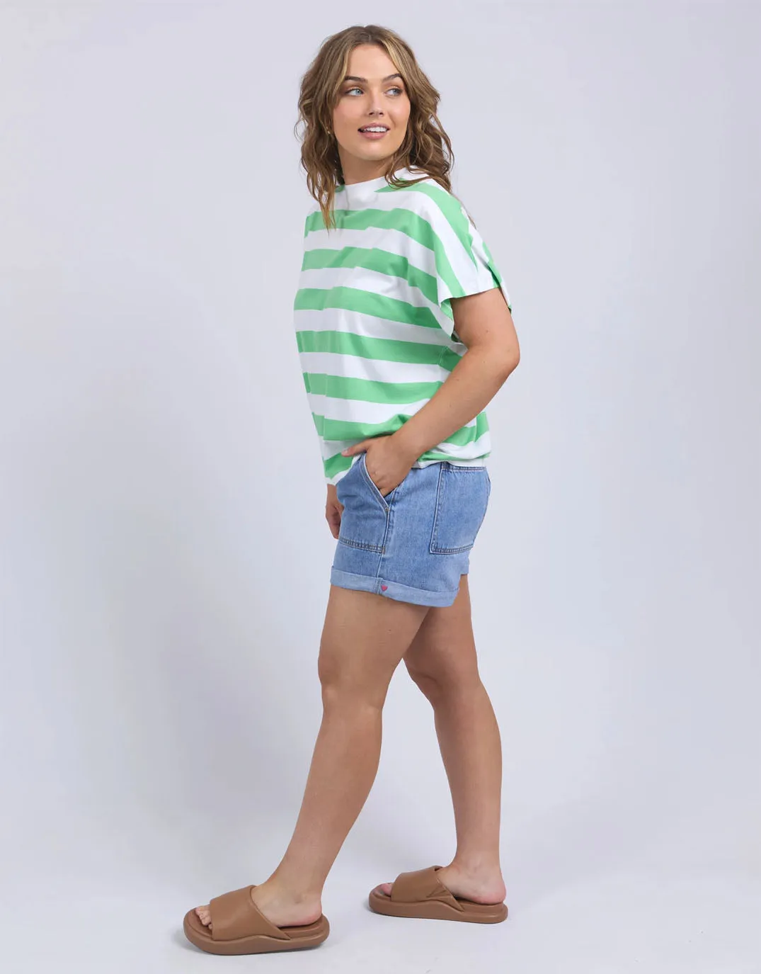 Poet Tee - Spring Green sold by White & Co product image thumbnail 3