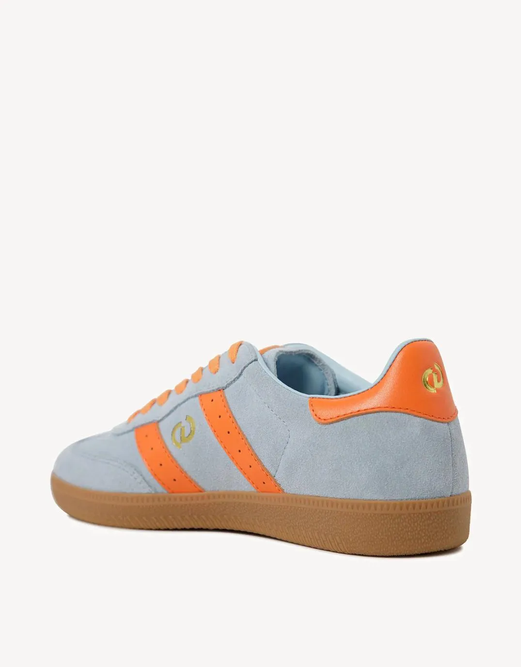 Parallel Suede Sneakers - Pale Blue/Orange sold by White & Co product image thumbnail 5