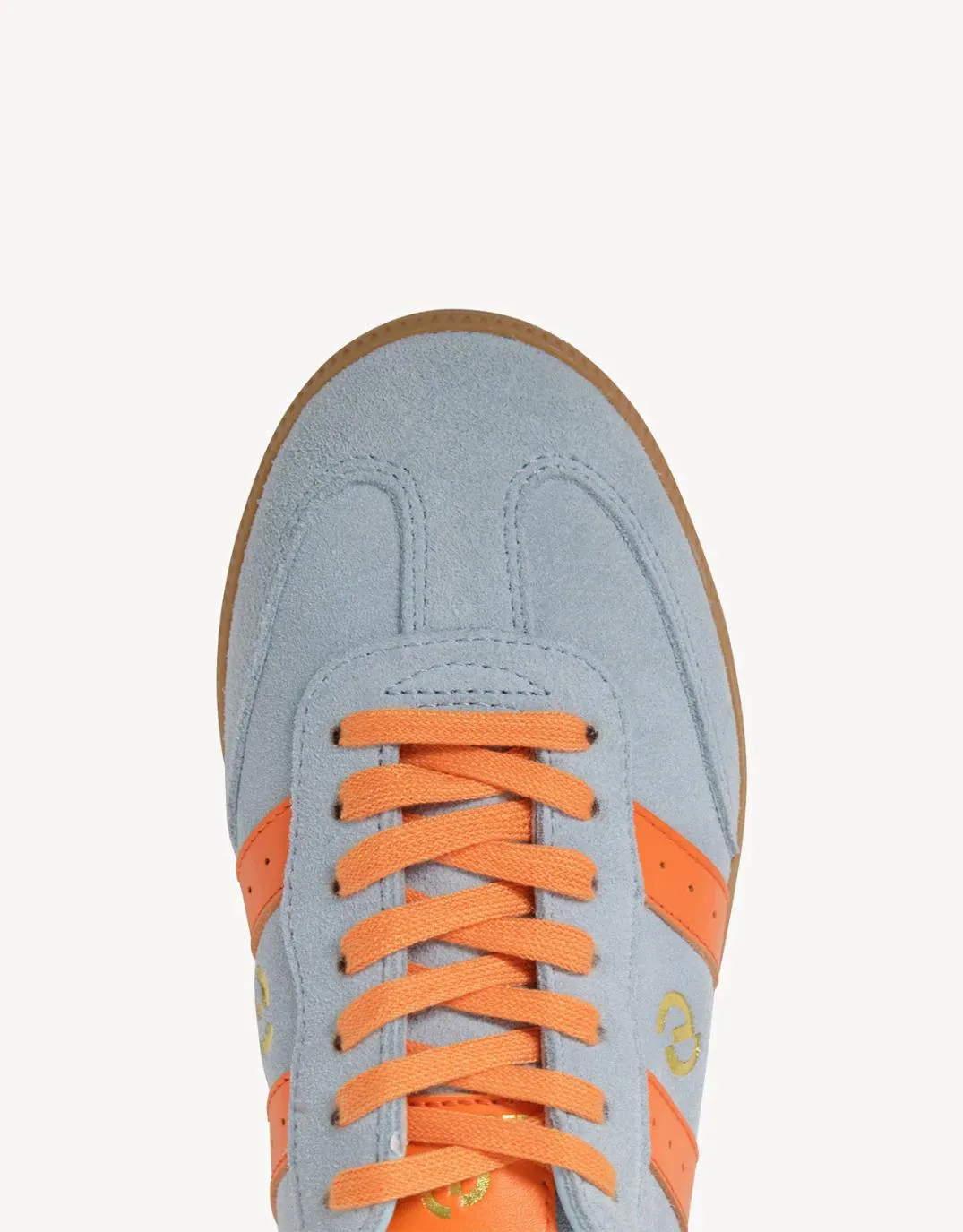 Parallel Suede Sneakers - Pale Blue/Orange sold by White & Co product image thumbnail 4