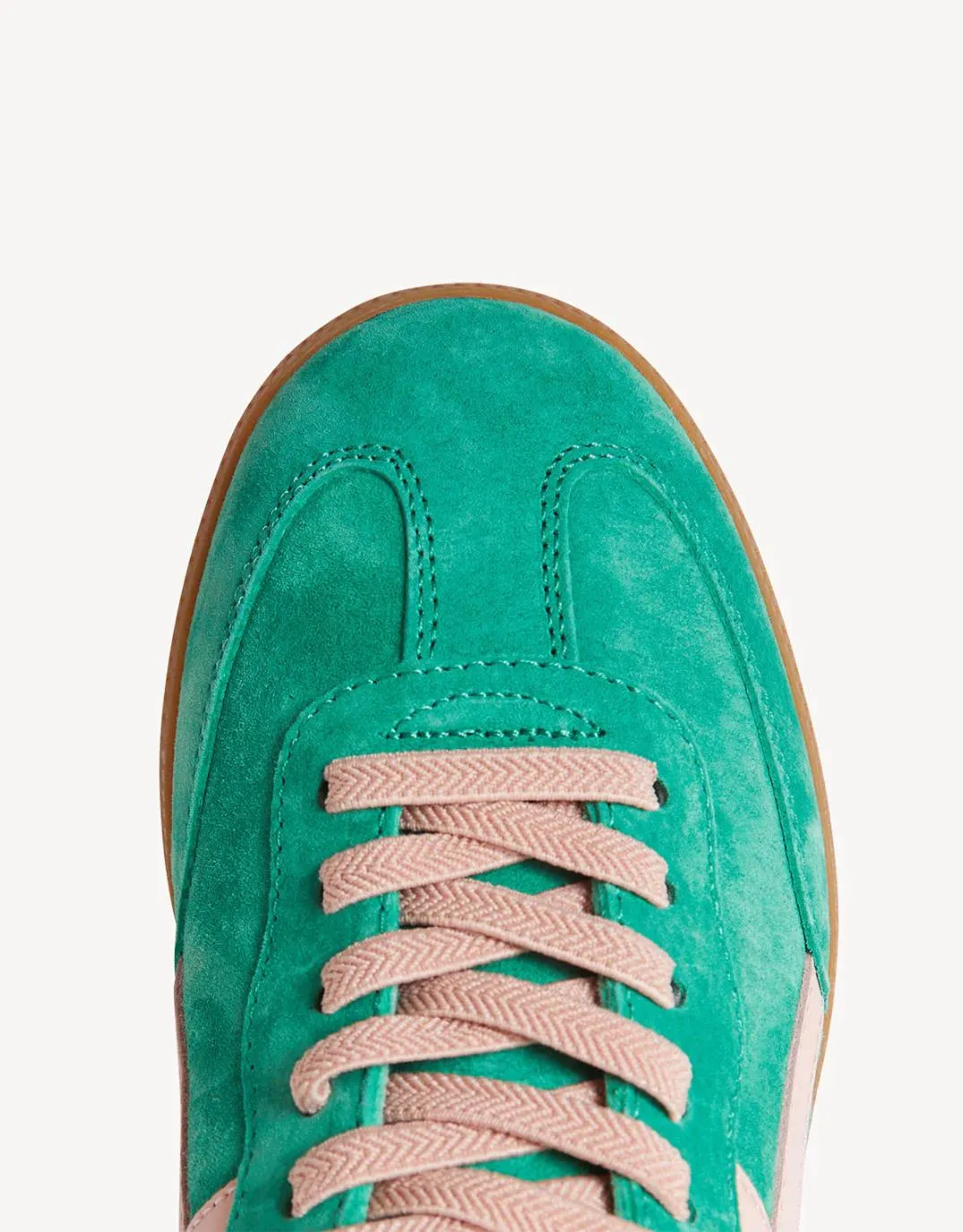 Crossroads Suede Sneakers - Pine/Pink sold by White & Co product image thumbnail 5