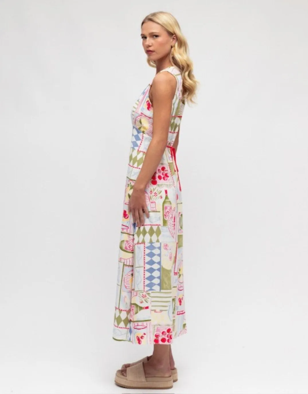 Sicily Dress - Patchwork Print sold by White & Co product image thumbnail 5