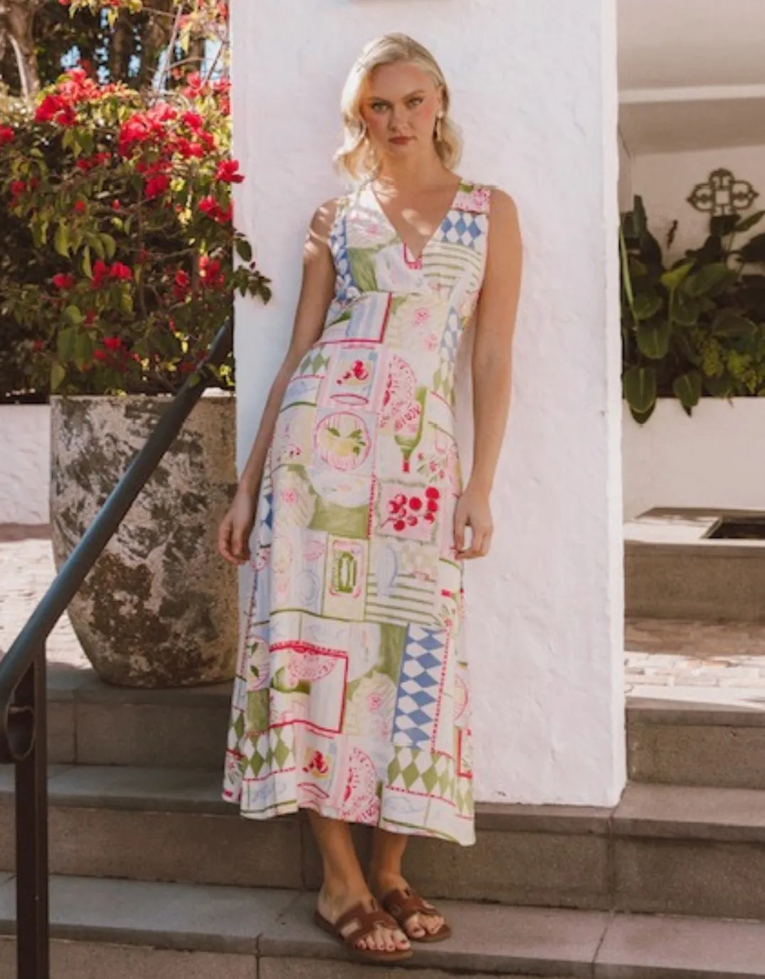 Sicily Dress - Patchwork Print sold by White & Co product image thumbnail 2
