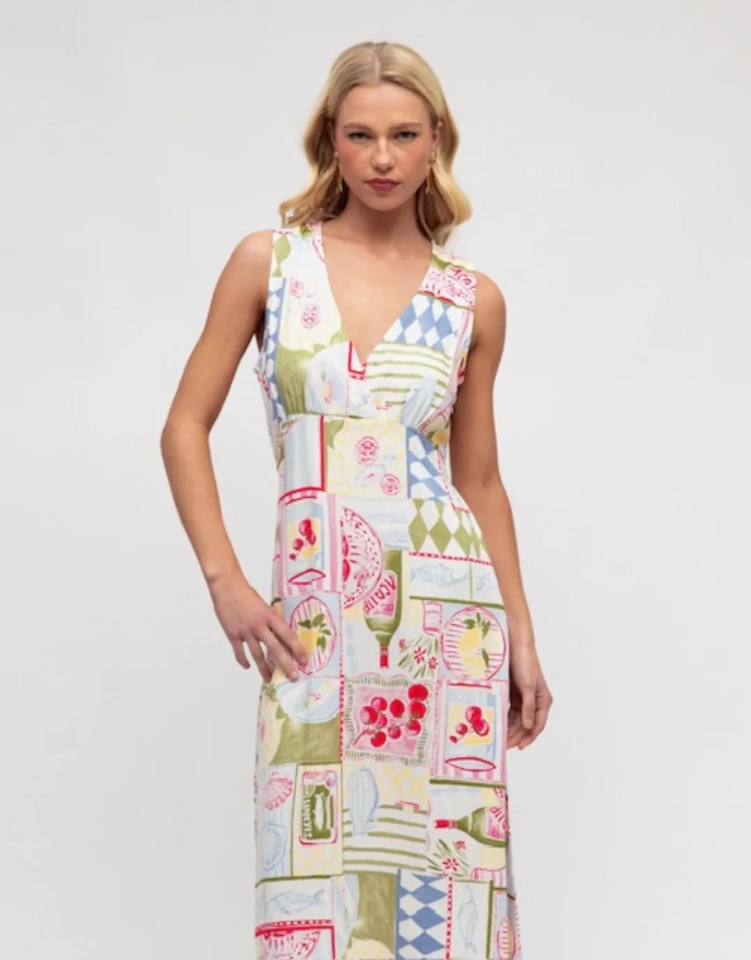 Sicily Dress - Patchwork Print sold by White & Co product image thumbnail 4