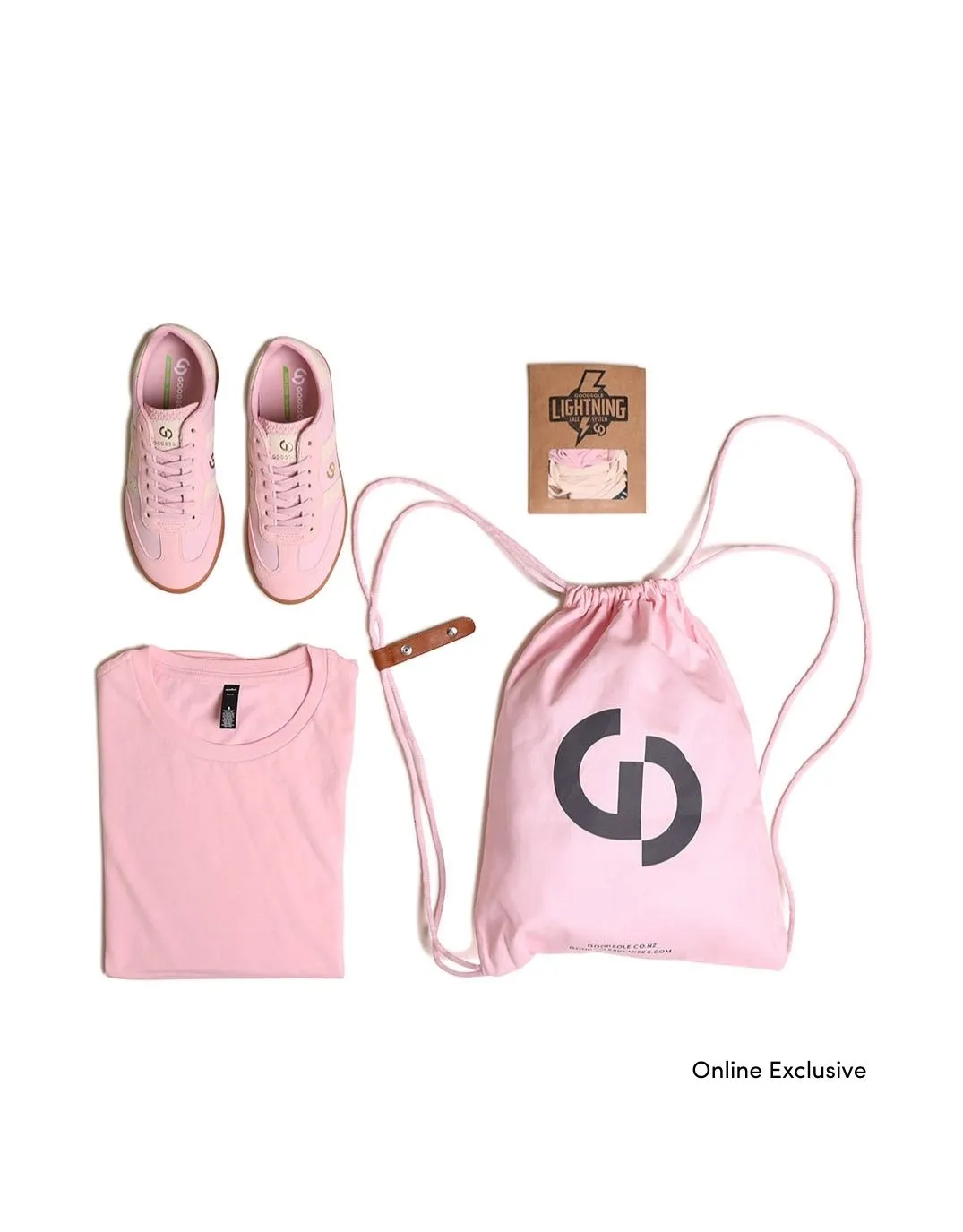 Parallel Canvas Sneakers - Pink sold by White & Co