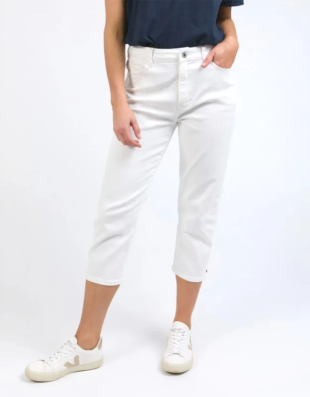 Mollie Capri Jean - White sold by White & Co