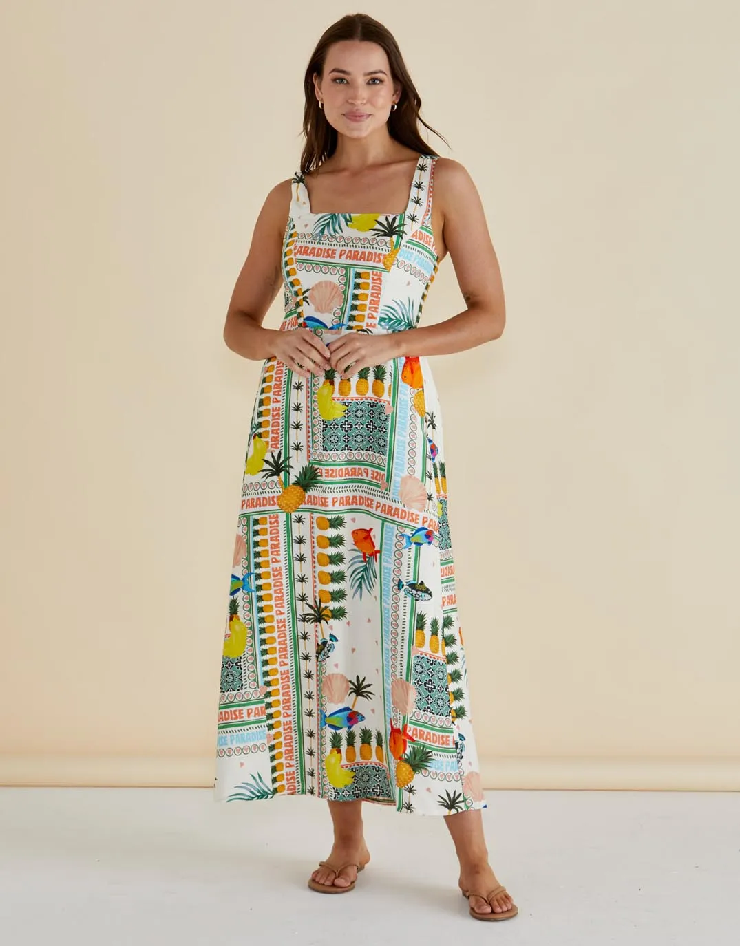 Tegan Midi Dress - Paradise Print sold by White & Co product image thumbnail 2