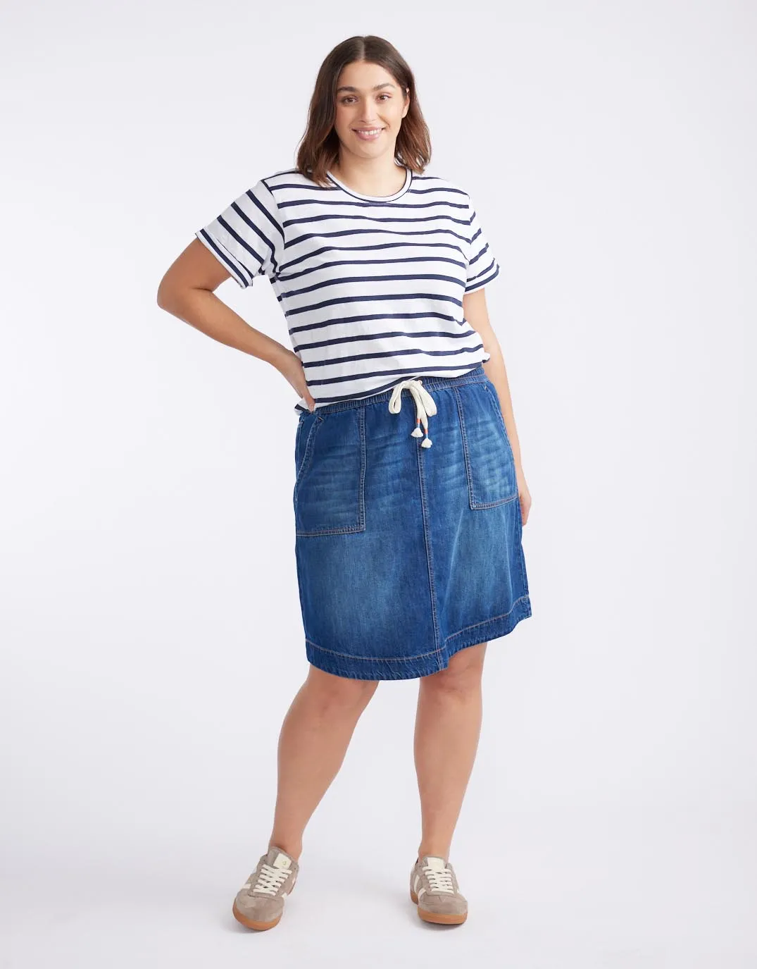 Coco Denim Skirt - Dark Wash sold by White & Co product image thumbnail 4