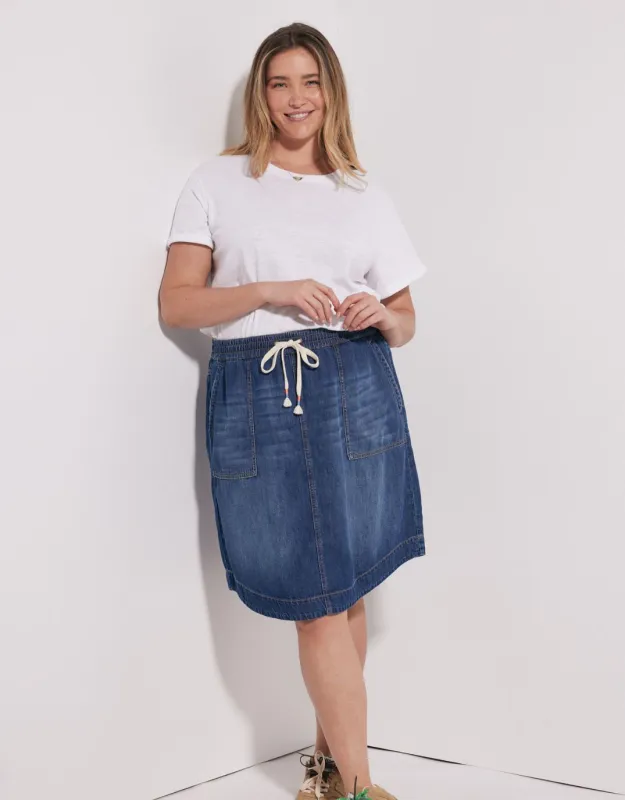 Coco Denim Skirt - Dark Wash sold by White & Co