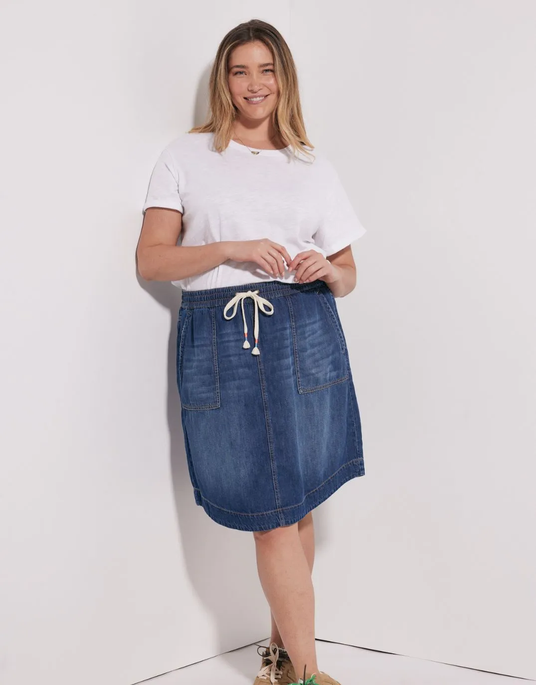 Coco Denim Skirt - Dark Wash sold by White & Co