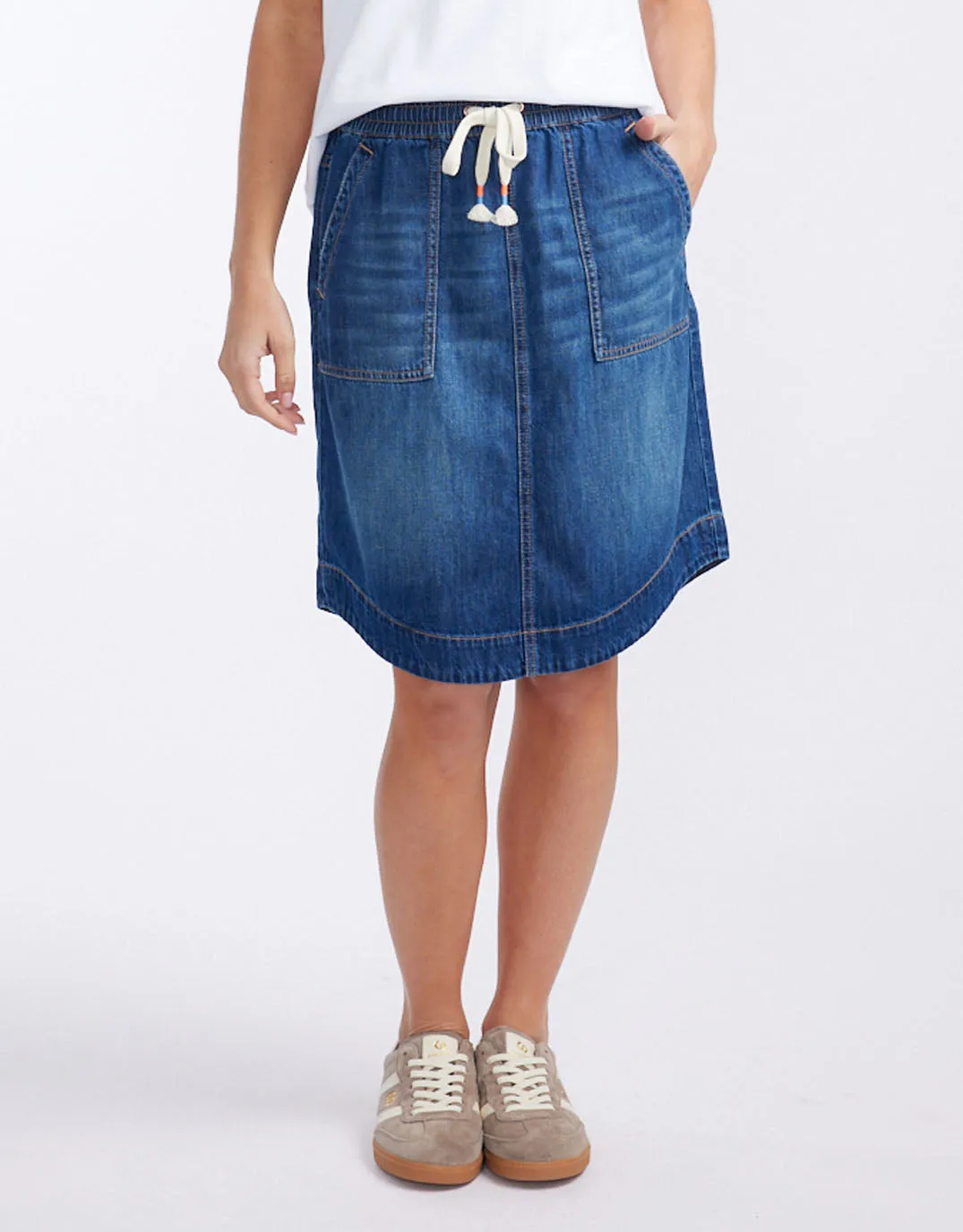 Coco Denim Skirt - Dark Wash sold by White & Co product image thumbnail 2