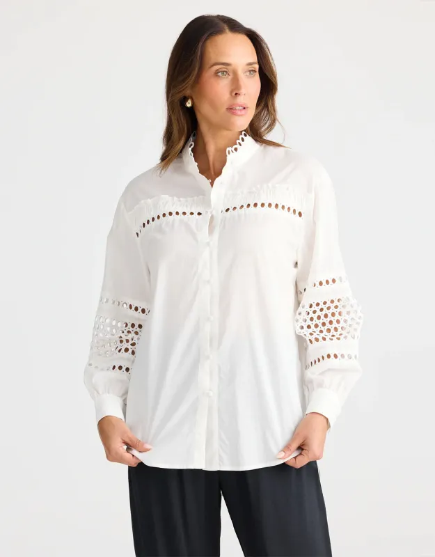 Grande Shirt - White sold by White & Co