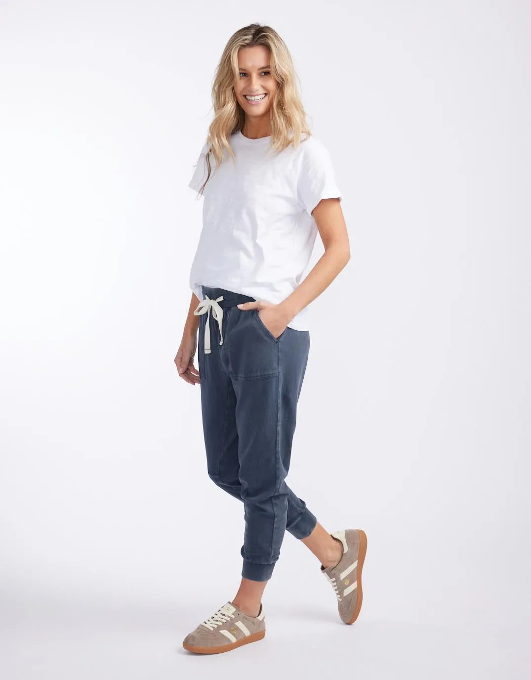 The Sunset Pant - Washed Navy sold by White & Co product image thumbnail 4
