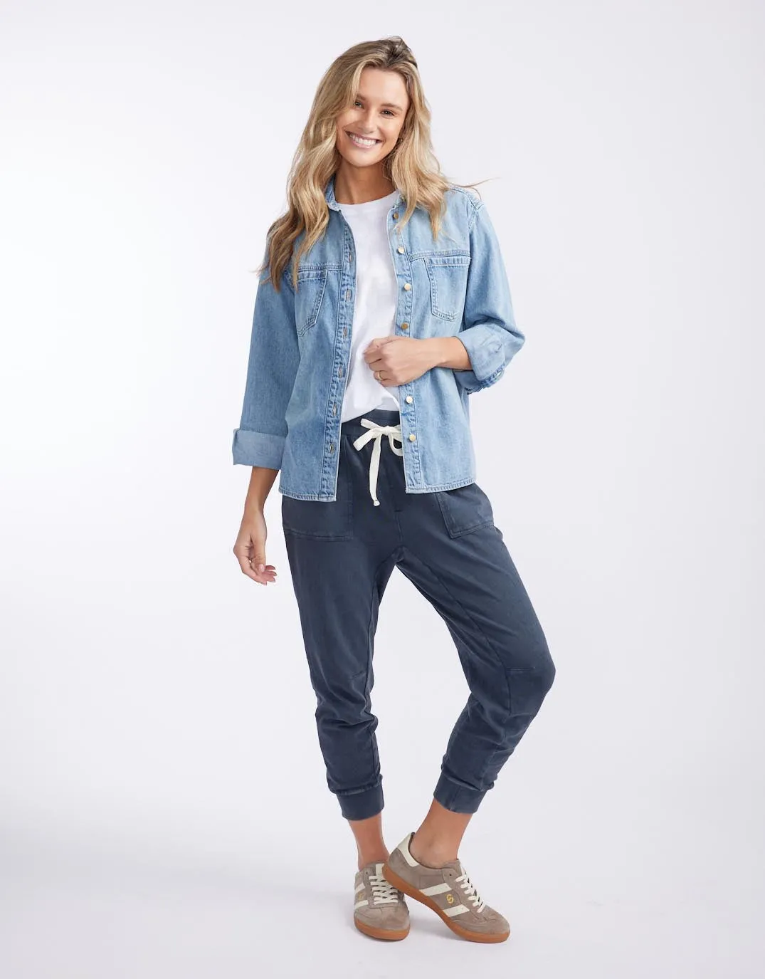 The Sunset Pant - Washed Navy sold by White & Co product image thumbnail 2