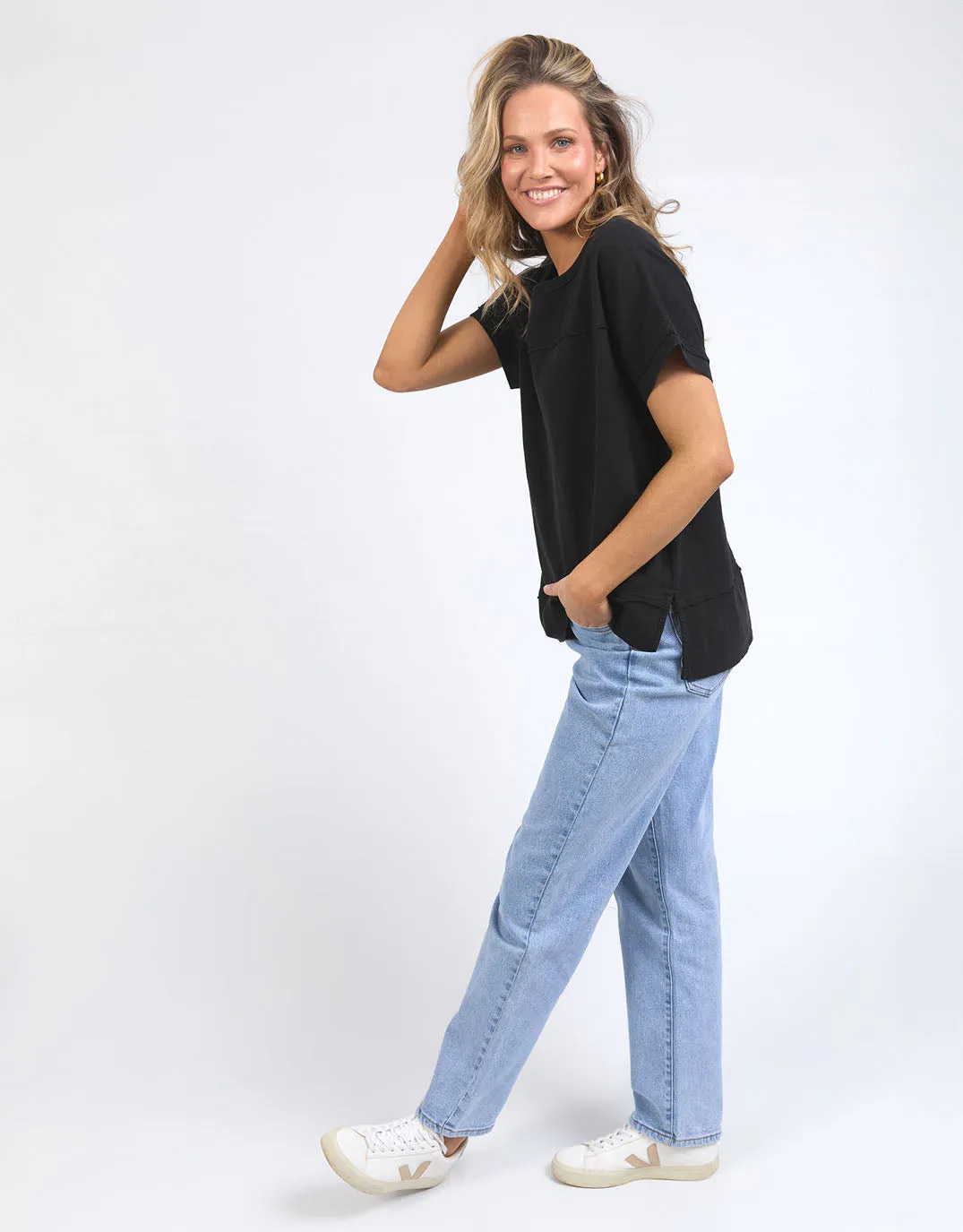 Allison Tee - Black sold by White & Co product image thumbnail 3