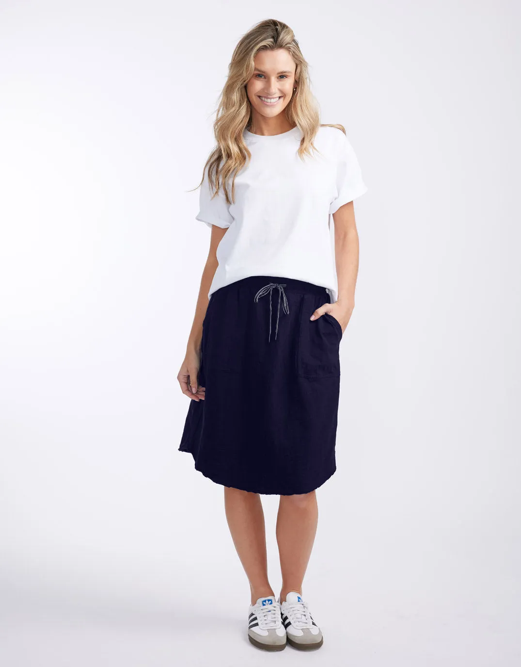 Signature Skirt - Navy sold by White & Co product image thumbnail 2