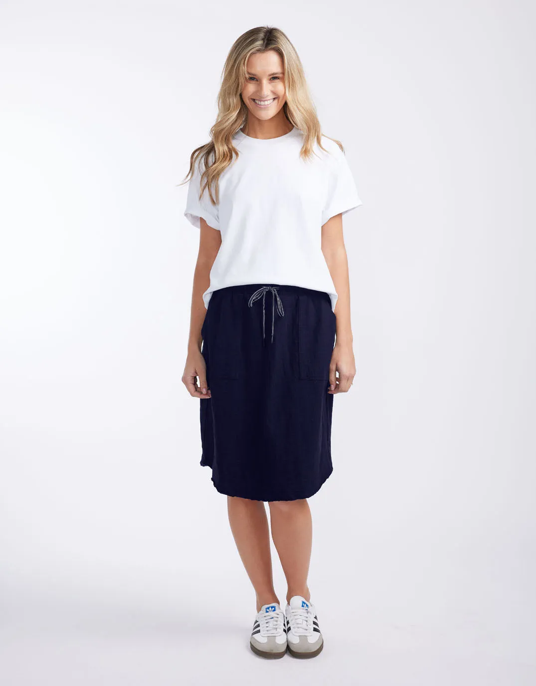 Signature Skirt - Navy sold by White & Co product image thumbnail 3