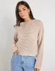 Dawn Crochet Knit Jumper - String sold by White & Co