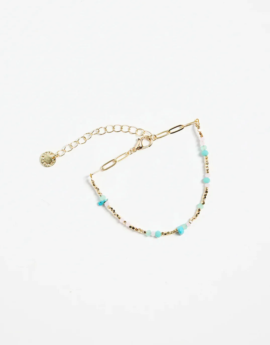 Turquoise Bead Gold Bracelet sold by White & Co product image thumbnail 2