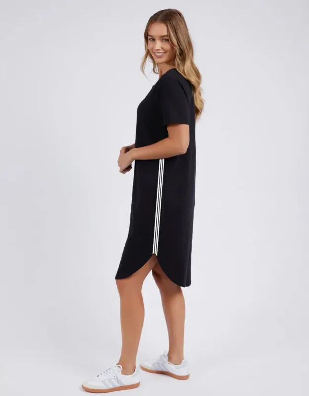Bay Tape Dress - Black sold by White & Co