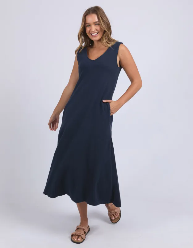 Aspen Dress - Navy sold by White & Co